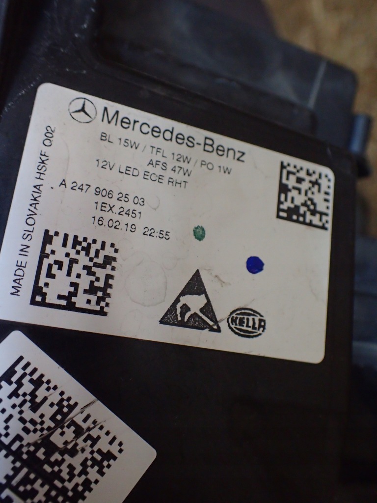 фото №6, Лампа перед ліва mercedes b klasa w247 full led