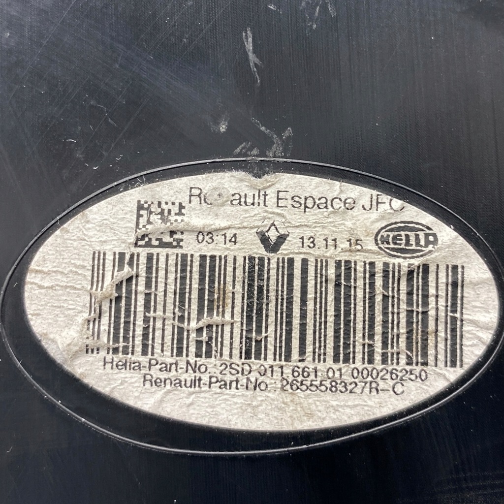 фото №14, Лампа левая задняя renault espace v 265558327r