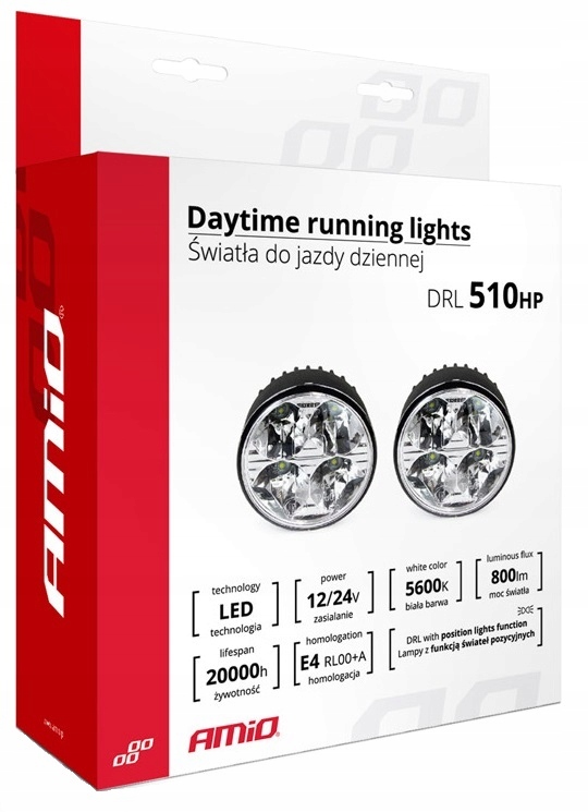 фото №1, Світло денні drl led 510hp круглі+ кільця