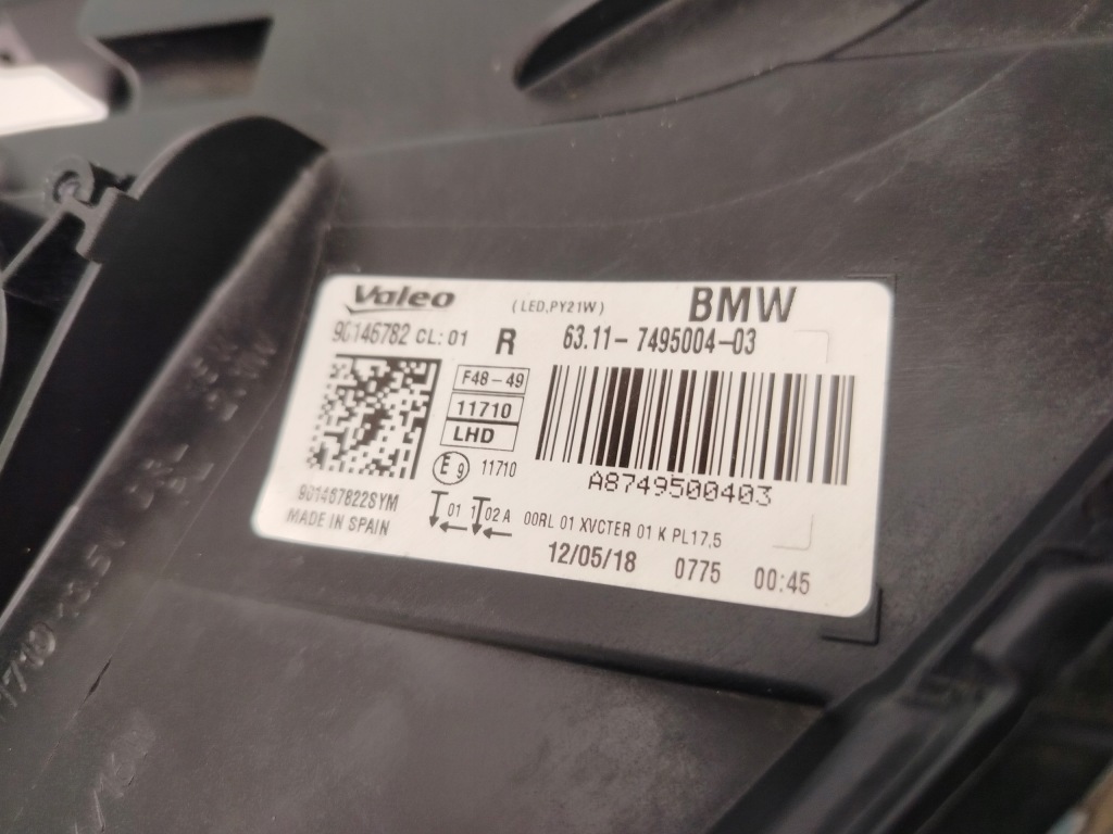 фото №3, Bmw f48 x1 full led радіатор лампа права