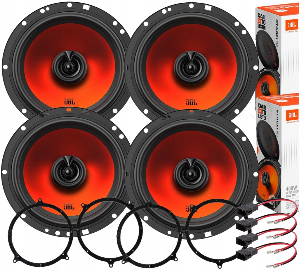 фото №1, Jbl mocne динаміки 16,5cm двосмугові audi a6 c5 avant перед + задня