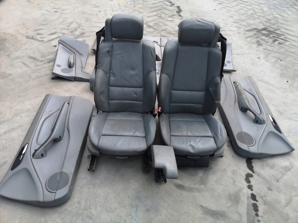 фото №7, Сиденья bmw m3 e46 cabrio кожа серая