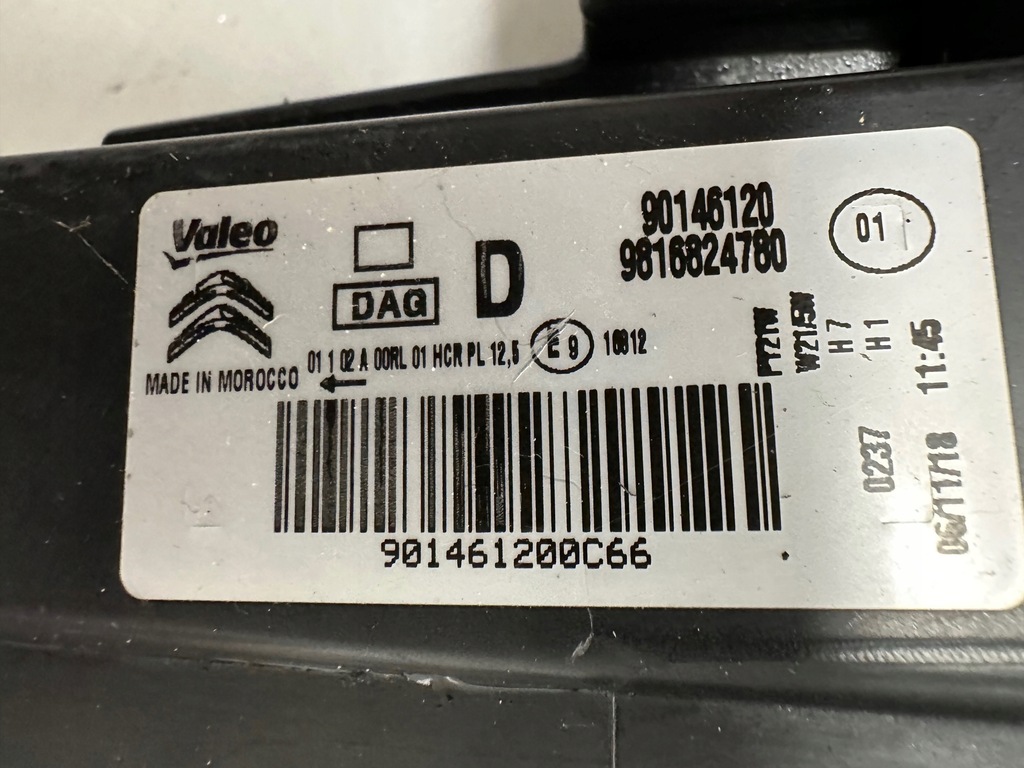 фото №11, Citroen berlingo iv 4 фургон 18- лампа права eu