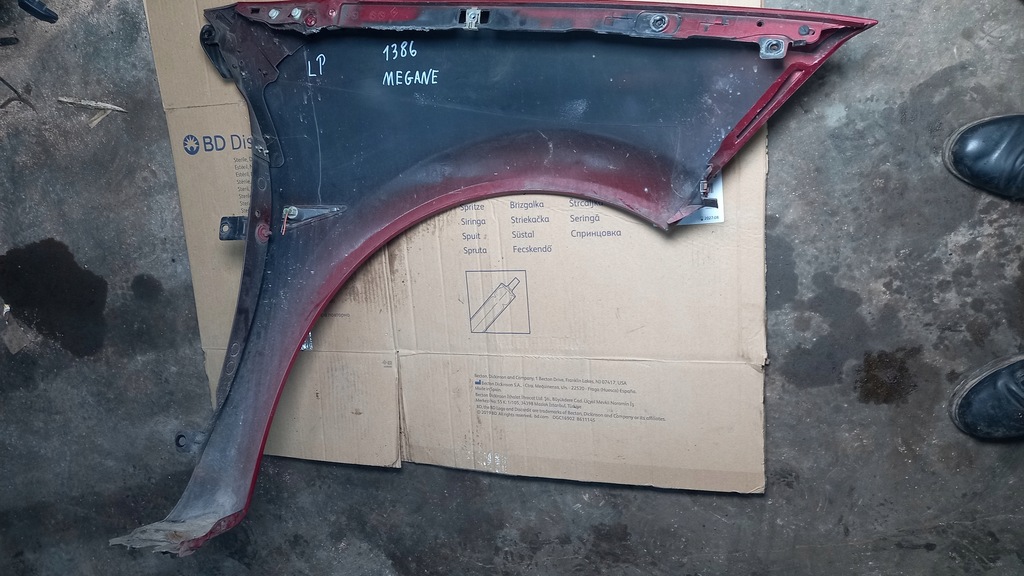 фото №6, Крила лівий перед renault megane ii 04r