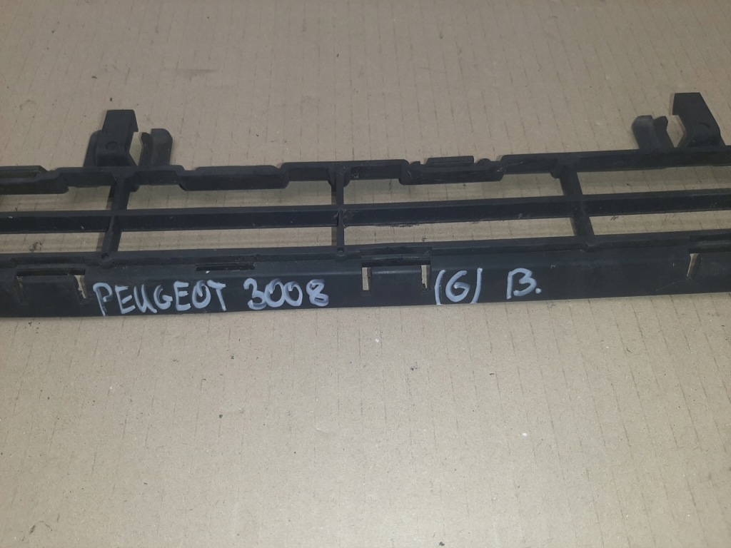 фото №13, Решётка средняя бампер перед peugeot 3008 i lata 2009-2016 9685625677