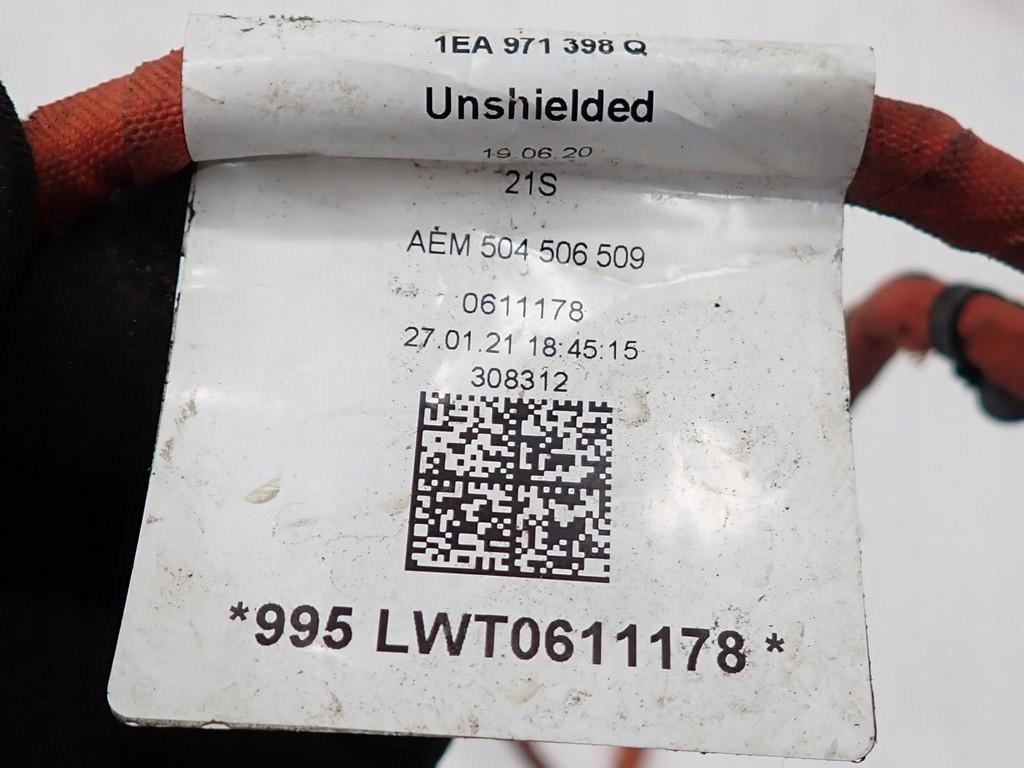 фото №13, Джгут електропроводка двигуна акумулятора 1ea971398q born vw id3 id.3 pro 21r