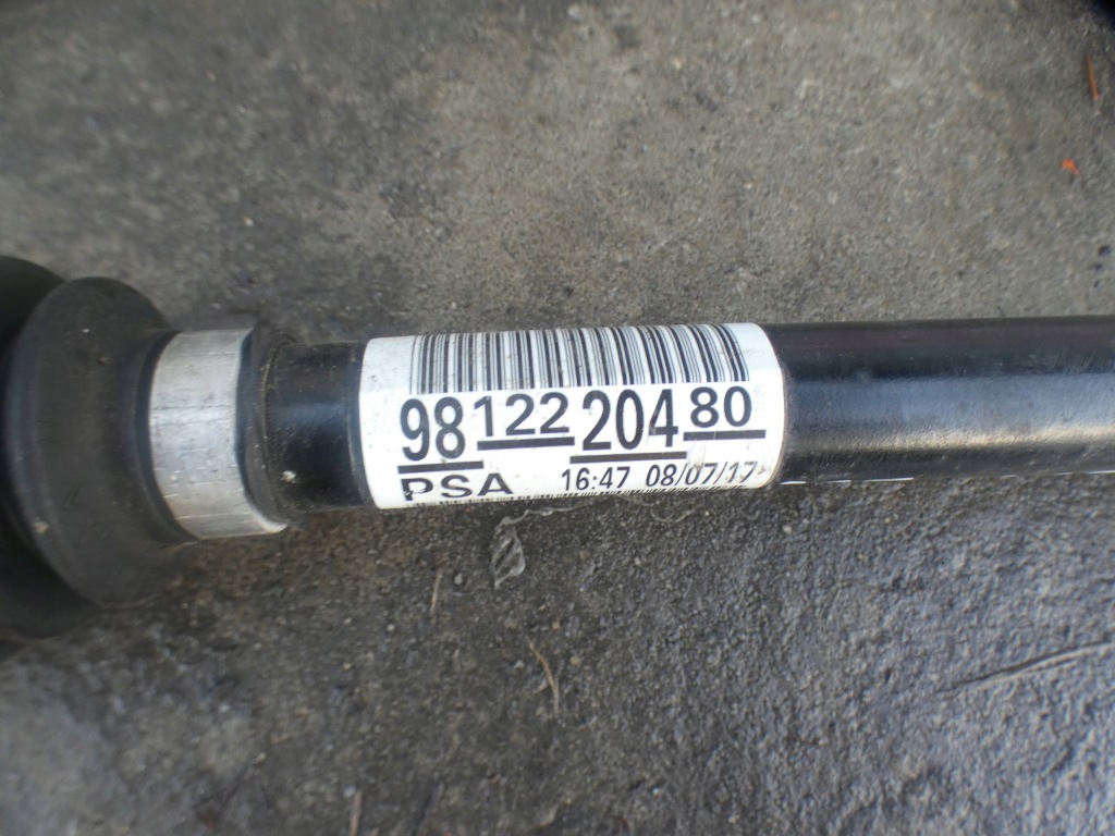 Citroen ds7 crossback рестайлинг  приводной вал левая 9812220480 Доставка