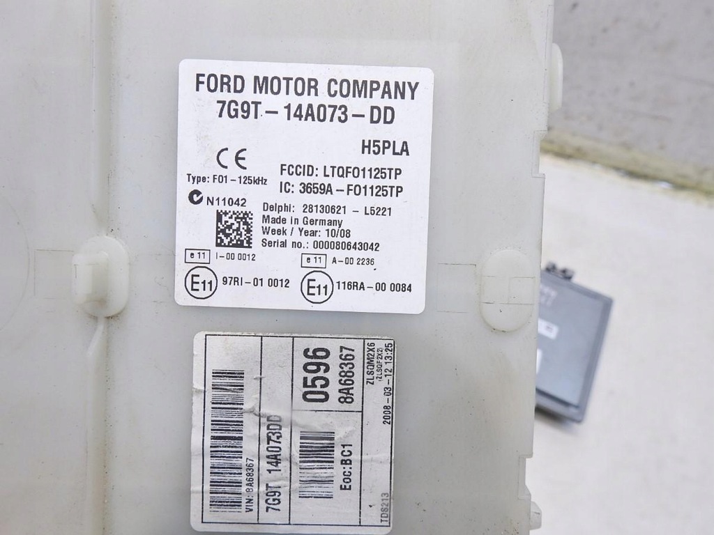 фото №7, Набор стартовый ford mondeo mk4 1.8 tdci 7g91-12a650-eh 5ws40590h-t