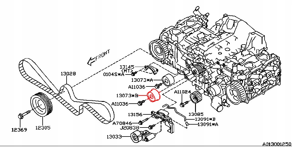 фото №3, Subaru legacy ролик распределительного вала 2.0 2.5 sohc nsk