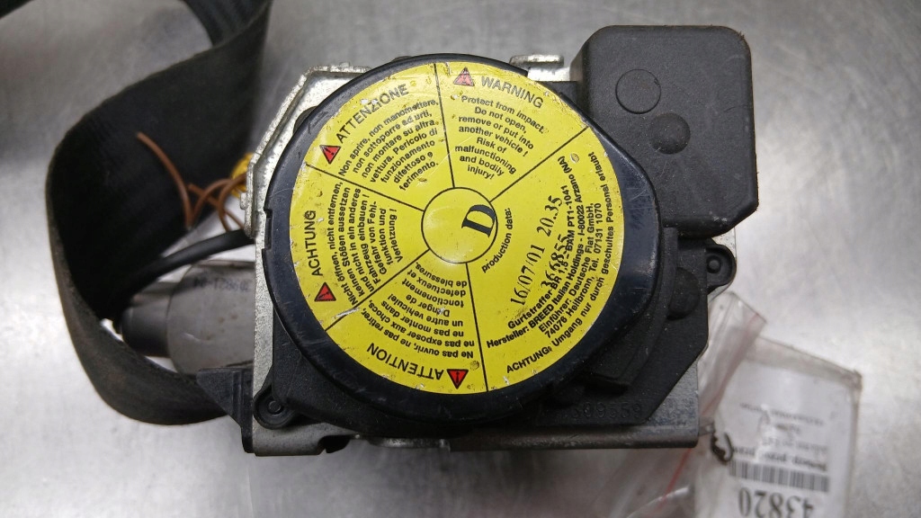 фото №1, Pas безопасности правый перед alfa romeo 147 1.6b 01r