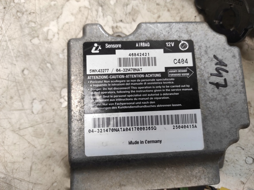 фото №3, Alfa romeo 147 00- подушки безпеки ремені модуль шторки безпеки