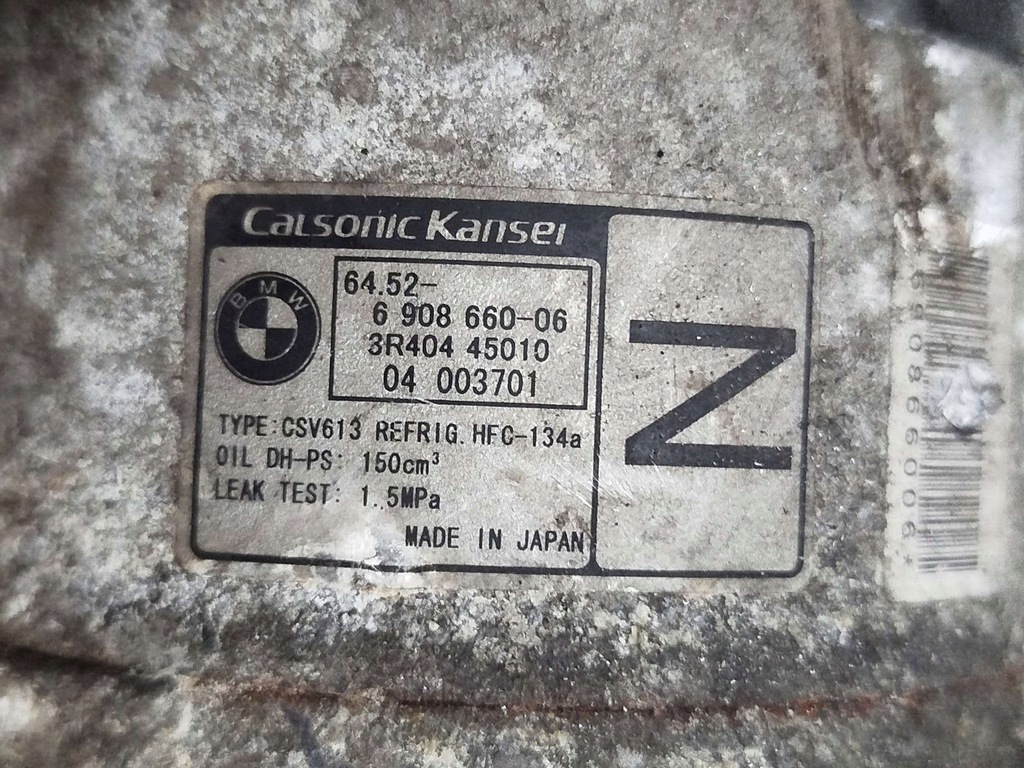 фото №5, Компресор кондиціонера компресор насос bmw e46 6908660-06