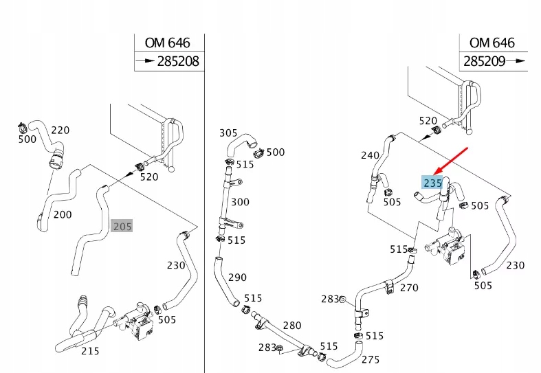 Mercedes-benz vito w639 шланг обратный do шланг клапанный a6398320593 oem Доставка