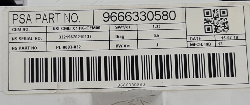 фото №8, Счетчик citroen c5 iii x7 9666330580 europa