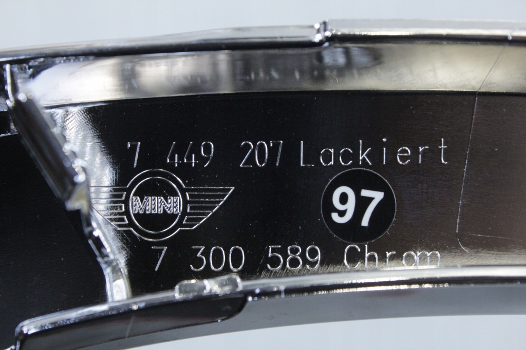 Молдинг декоративна хром рамка ґрати бампера mini f55 f56 f57 7300589 Зі Шроту