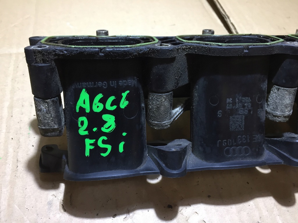 фото №6, A6 c6 2.8 fsi коллектор всасывающий молдинг 06e133109j