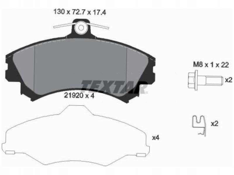 фото №2, Гальмівні колодки перед textar 2192003
