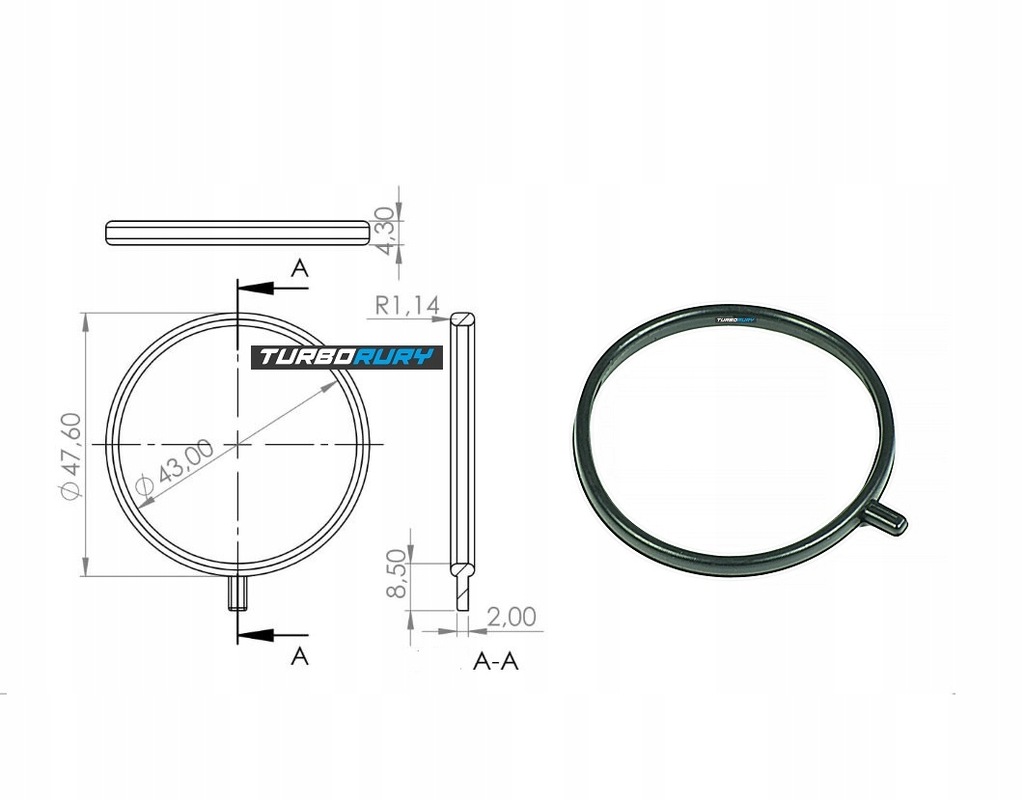 фото №5, Прокладка уплотнительное кольцо renault trafic master iii 2.3 dci