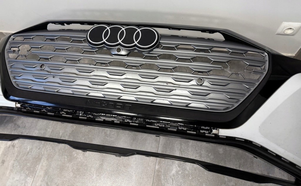 фото №9, Бампер передний audi q8 e-tron basic обычный омыватель 6xpdc решётка радиатора значок