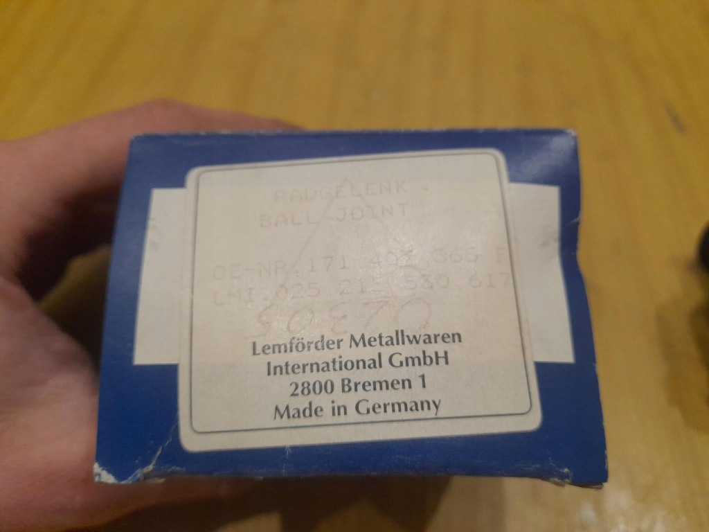 фото №3, Volkswagen golf i шарова опора важеля lemforder