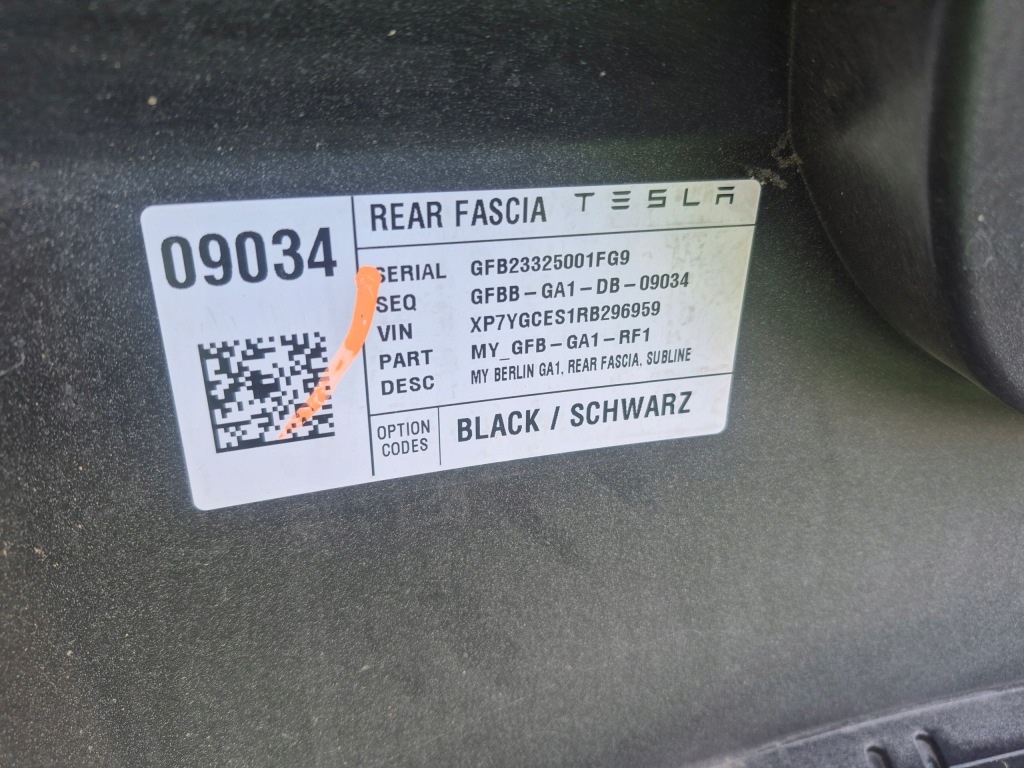 фото №6, Бампер задняя задний kompletny + защита tesla y чёрный