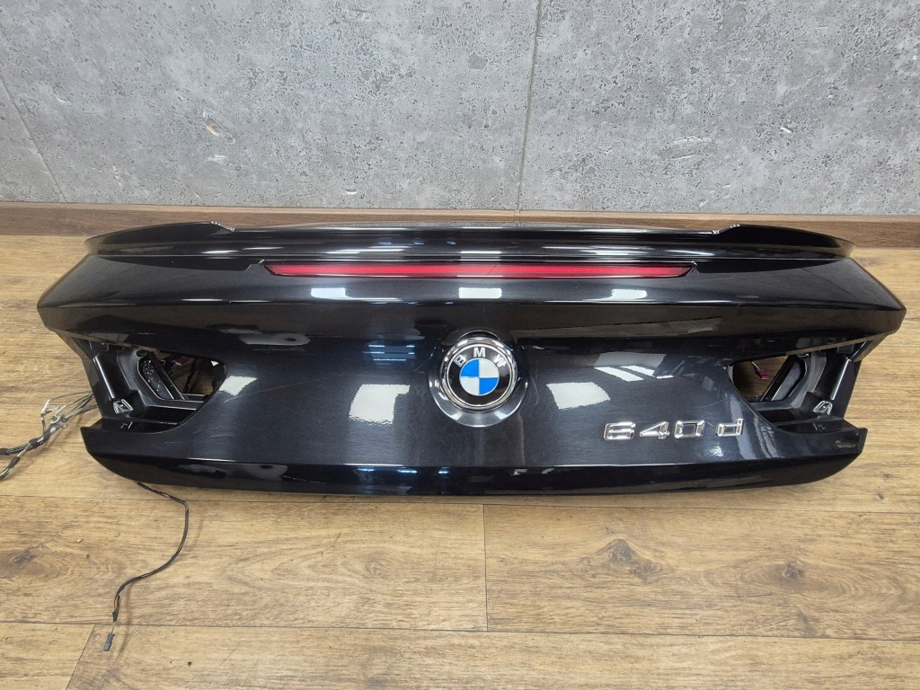 фото №1, Bmw 6 f12 крышка багажника задняя крышка багажника w цвет + спойлер 475 black sapphire