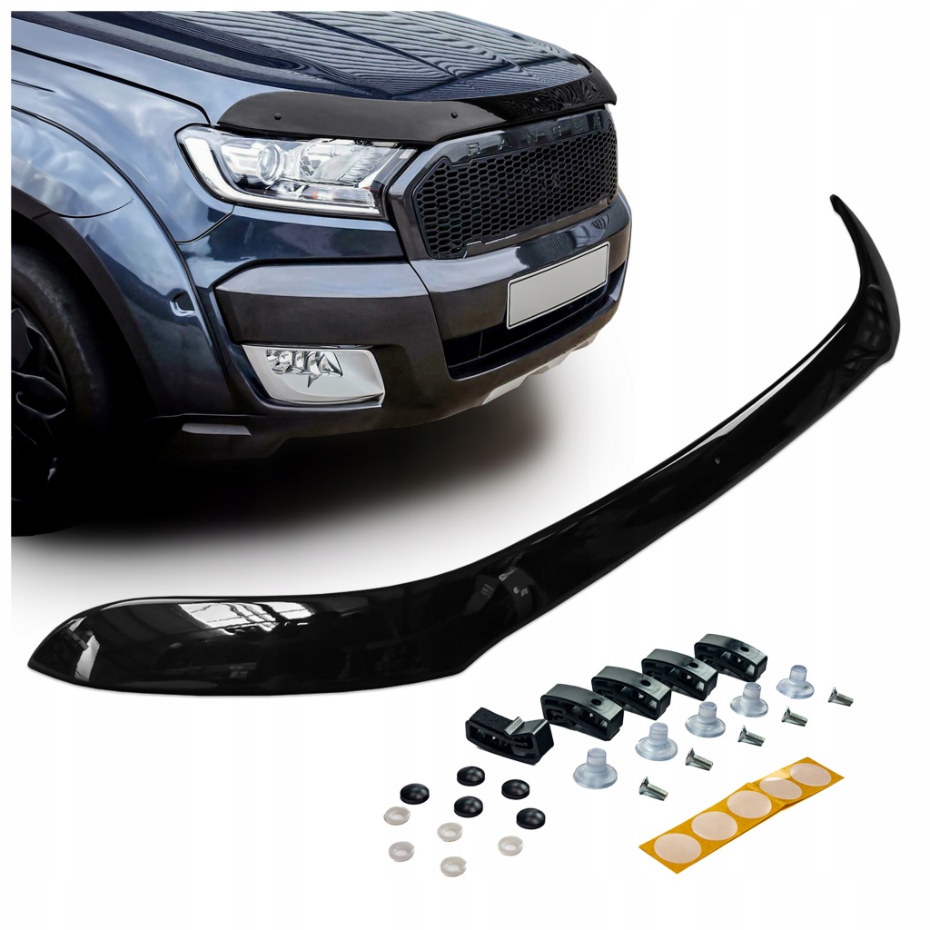 фото №1, Защита капот ветровик do ford ranger 2015-2019 | abs