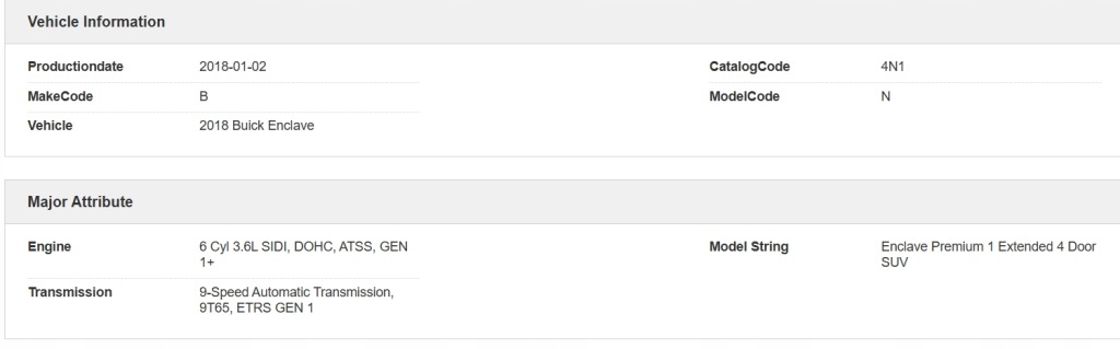 фото №9, O5 buick enclave ii 2017 - сидіння заднє сидіння задня ліва шкіра 3811110