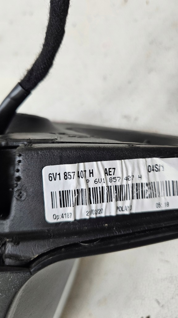 фото №9, Дзеркало електричний ліва skoda fabia iii 3 6v1857407h