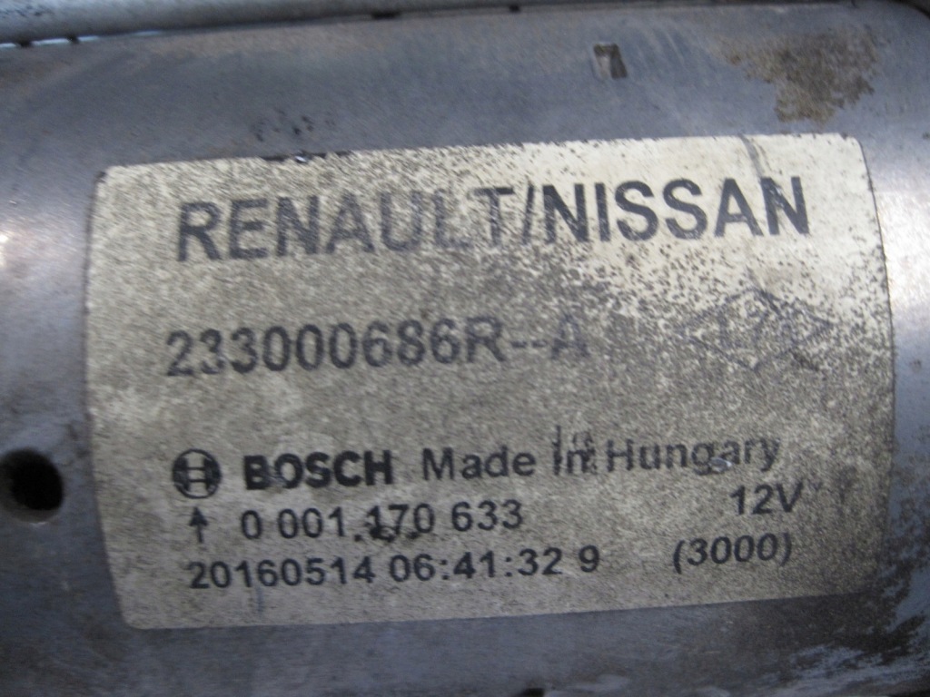 фото №4, Стартер renault espace 1,6biturbo 233000686r