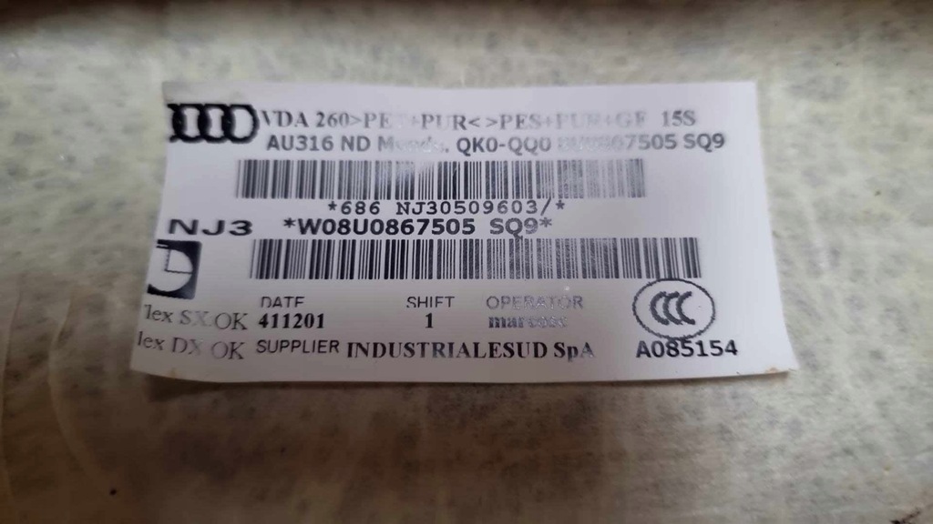 фото №8, Стеля audi q3 8u 2013r w08u0867505 sq9 mondsilber