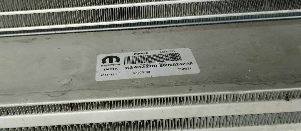 фото №9, Pas передний радиатор jeep compass ii lift 22r 2.0 автоматическая коробка передач комплект