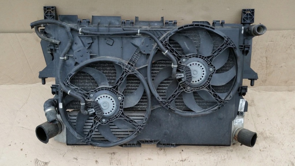 Комплект радиатор с вентиляторы fiat ducato 1358017080 с Разборки