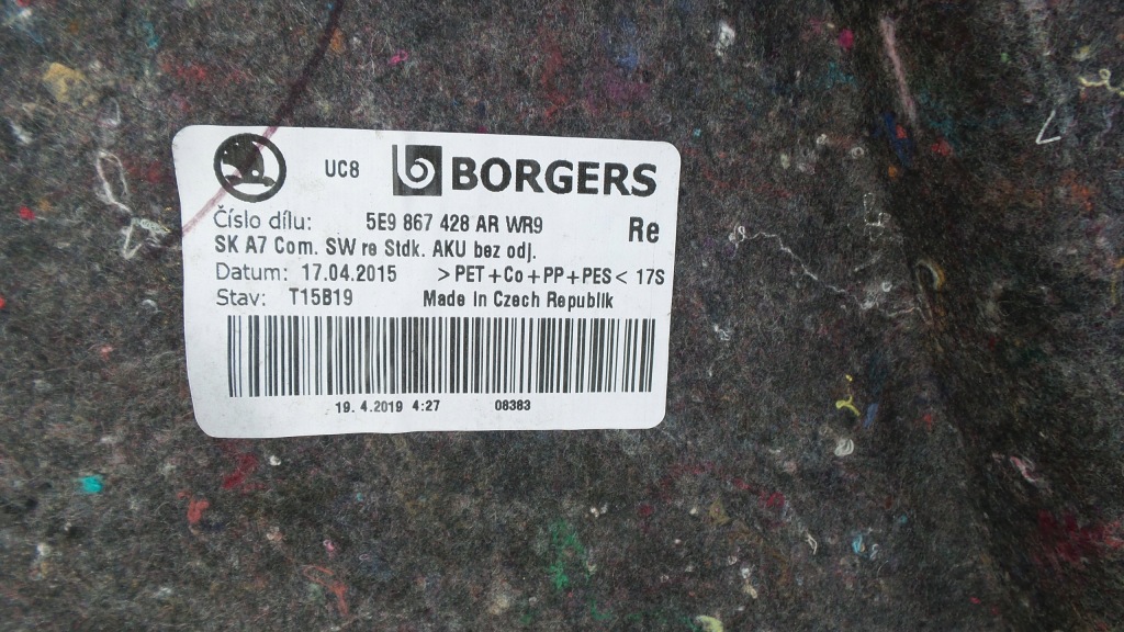 фото №7, Обивка обшивка багажника правый skoda octavia iii 5e9867428ar 5e9867428