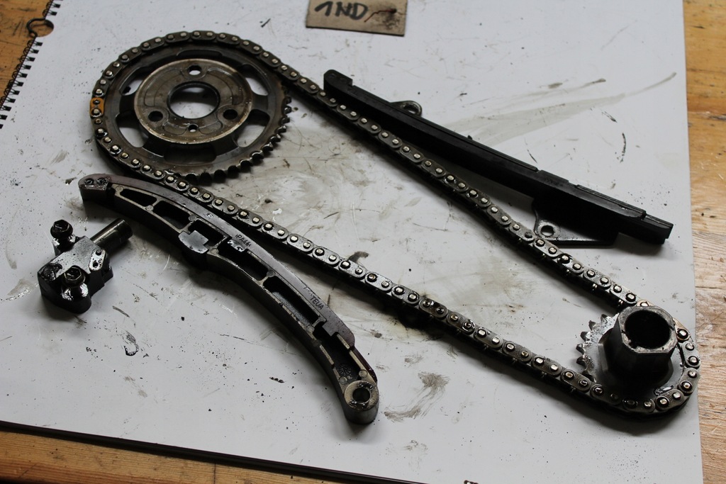 фото №12, Kompletny грм напрямна ланцюг yaris i ii auris corolla e12 1.4 d4 1nd