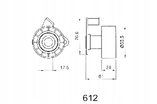 фото №3, Ashika 45-06-612 натяжитель, ремень распределительного вала