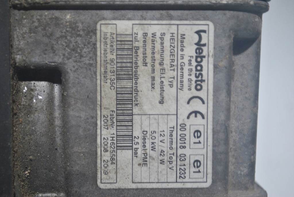 фото №5, Webasto обогреватель стояночный audi a6 c6 4f0265081l