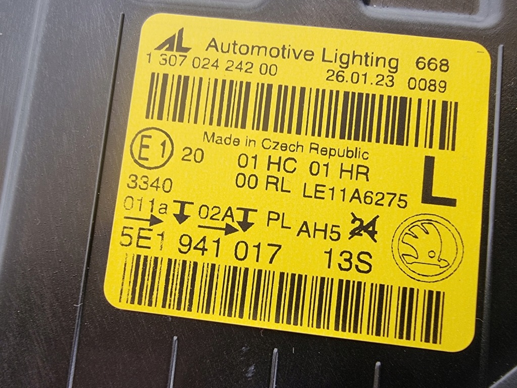 фото №7, Skoda octavia iii 13-17 лампа ліва перед передня 5e1941017