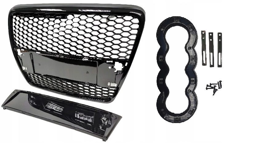 Купити Решітка радіатора решітка  audi a6 c6 rs look чорний  блиск