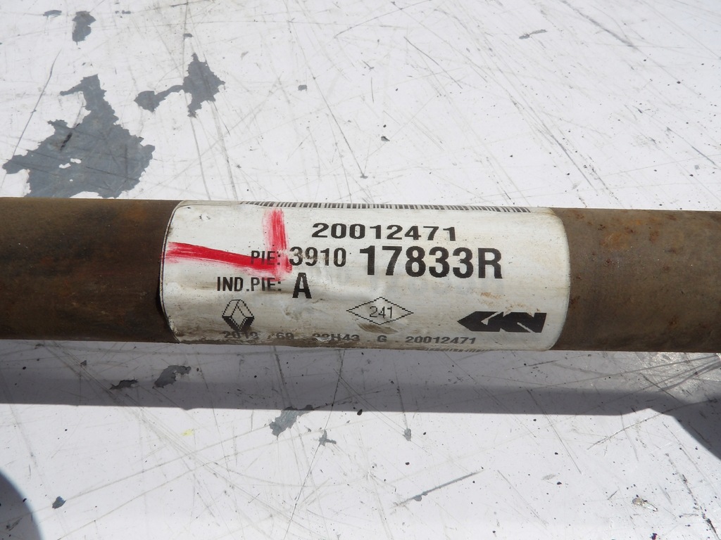 фото №2, Приводной вал левая renault 391017833r