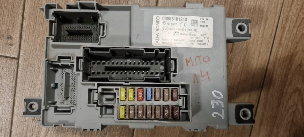 Купити Alfa romeo mito bsi кузов бортовий комп'ютер 505181210