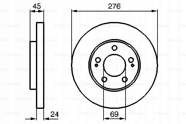 фото №3, Гальмівні диски гальмівні колодки перед bosch mitsubishi space wagon