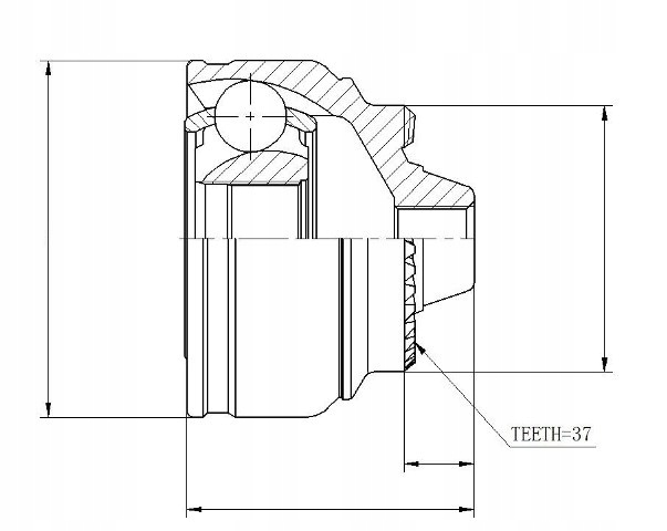 фото №1, Шарнир zew. bmw 5 f10 09-16 6 7 f01 f02 xdrive