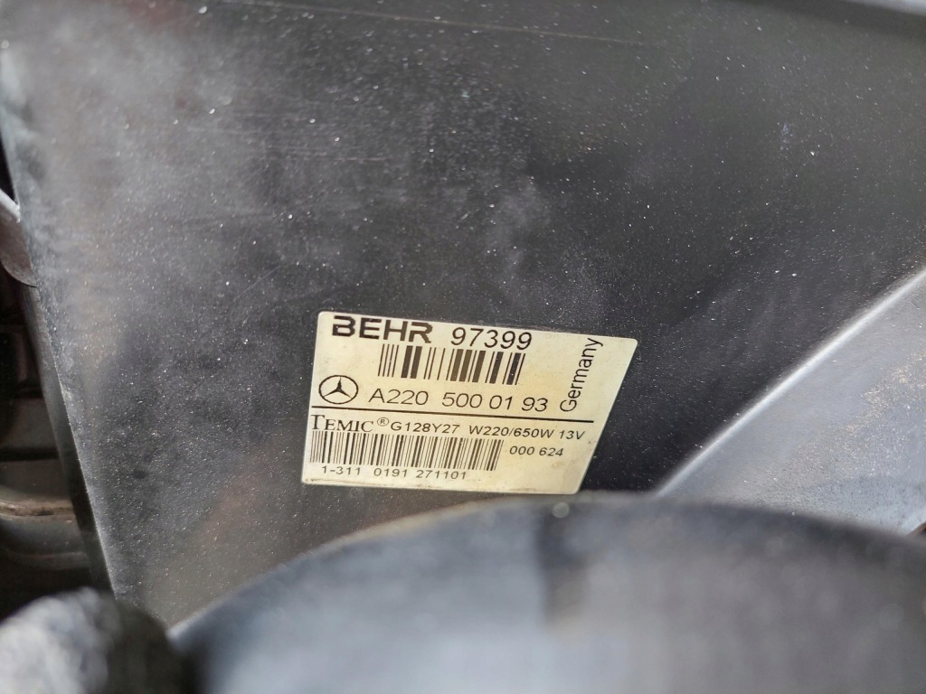 фото №13, Pas перед передній підсилювач радіатор mercedes cl 55 amg 5.5 v8 w215