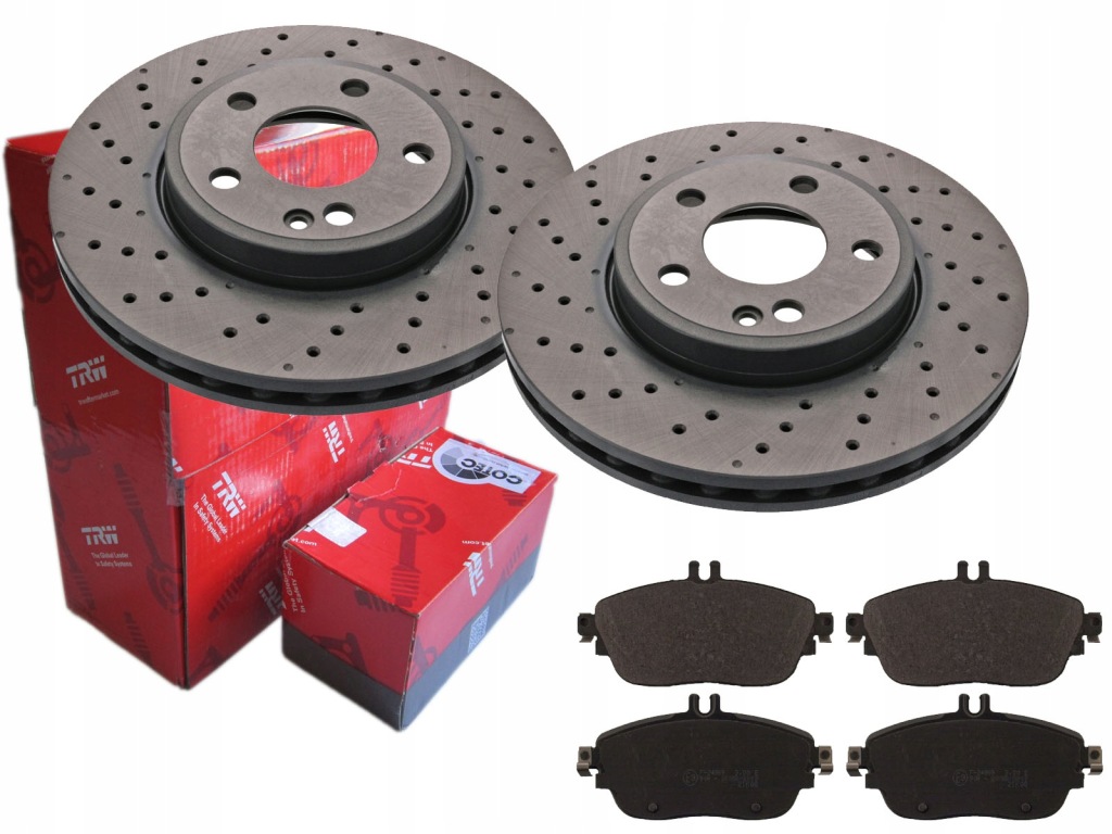 фото №1, Гальмівні диски гальмівні колодки trw перед mercedes cla c117 gla x156