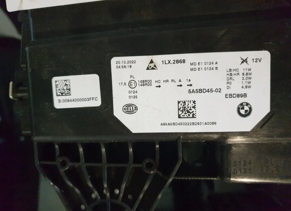 фото №9, Bmw x1 u11 475 kompletny перед капот бампер крила лівий правий led лампи