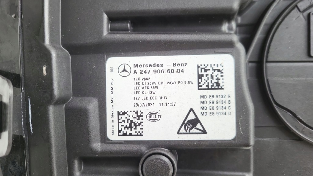 фото №10, Mercedes glb w247 x247 лампа права перед передня full led a2479066004