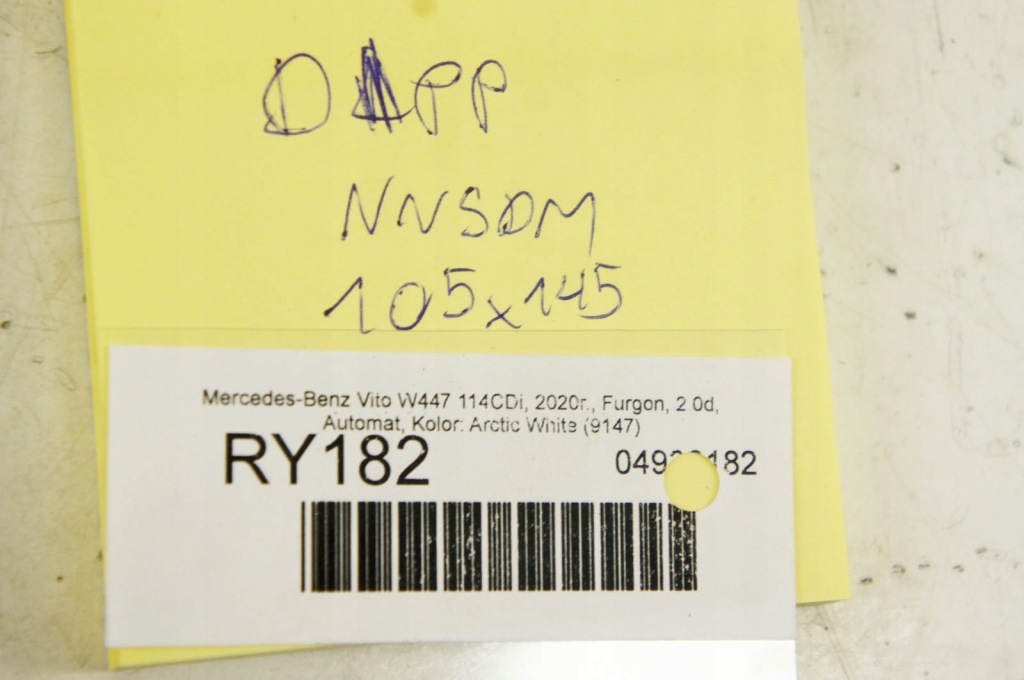 Купить Ry182 mercedes vito w447 ^ дверь правый перед arctic white 9147