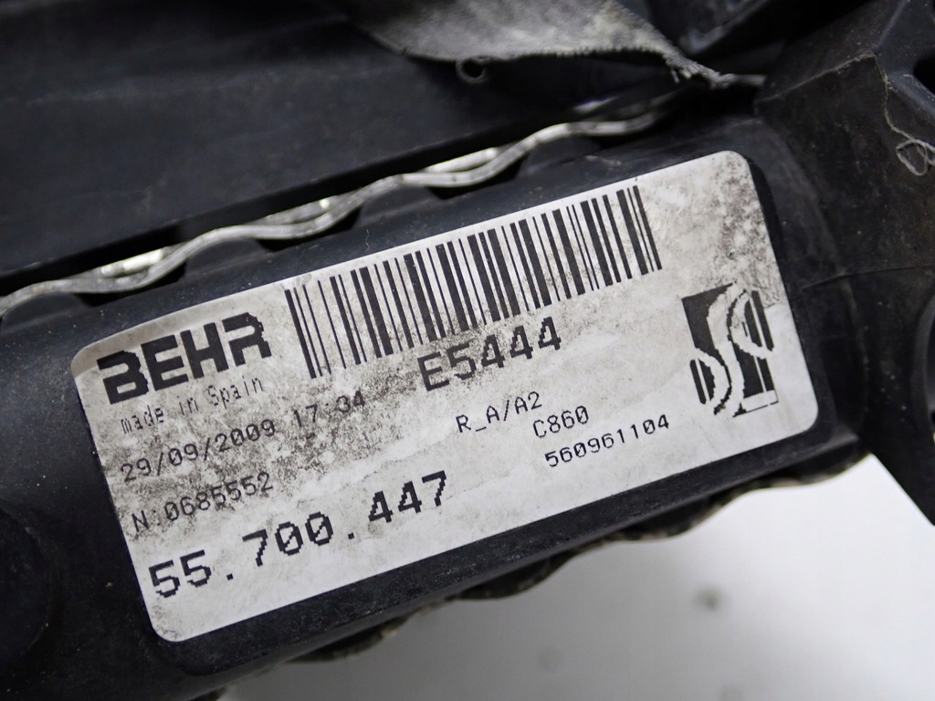 фото №12, Радіатор wody вентилятор europa fiat punto evo 1.4i 09r