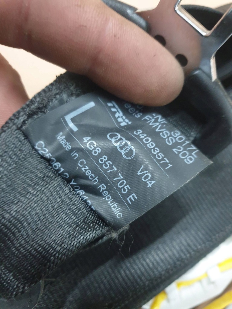 фото №5, Ремені безпеки перед audi a6 c7 4g8857705e 4g8857706j